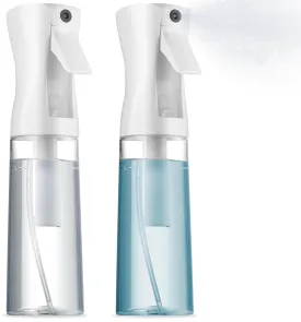 2 Pack Continuous Spray Bottles - Ultra Fine Mist Sprayer | Water Spray Bottle For Hair Mister Spray Bottle | Hair Spray Bottles For Hairstyling, Cleaning, Salons - 2pk 6.8 OZ / 200 ML