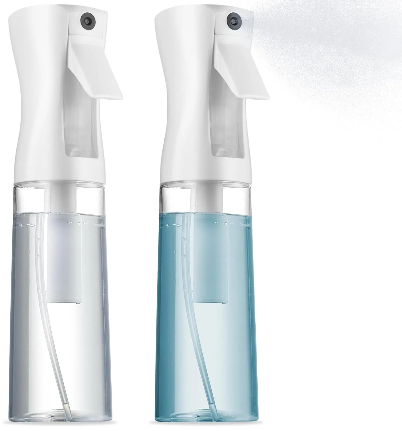 2 Pack Continuous Spray Bottles - Ultra Fine Mist Sprayer | Water Spray Bottle For Hair Mister Spray Bottle | Hair Spray Bottles For Hairstyling, Cleaning, Salons - 2pk 6.8 OZ / 200 ML