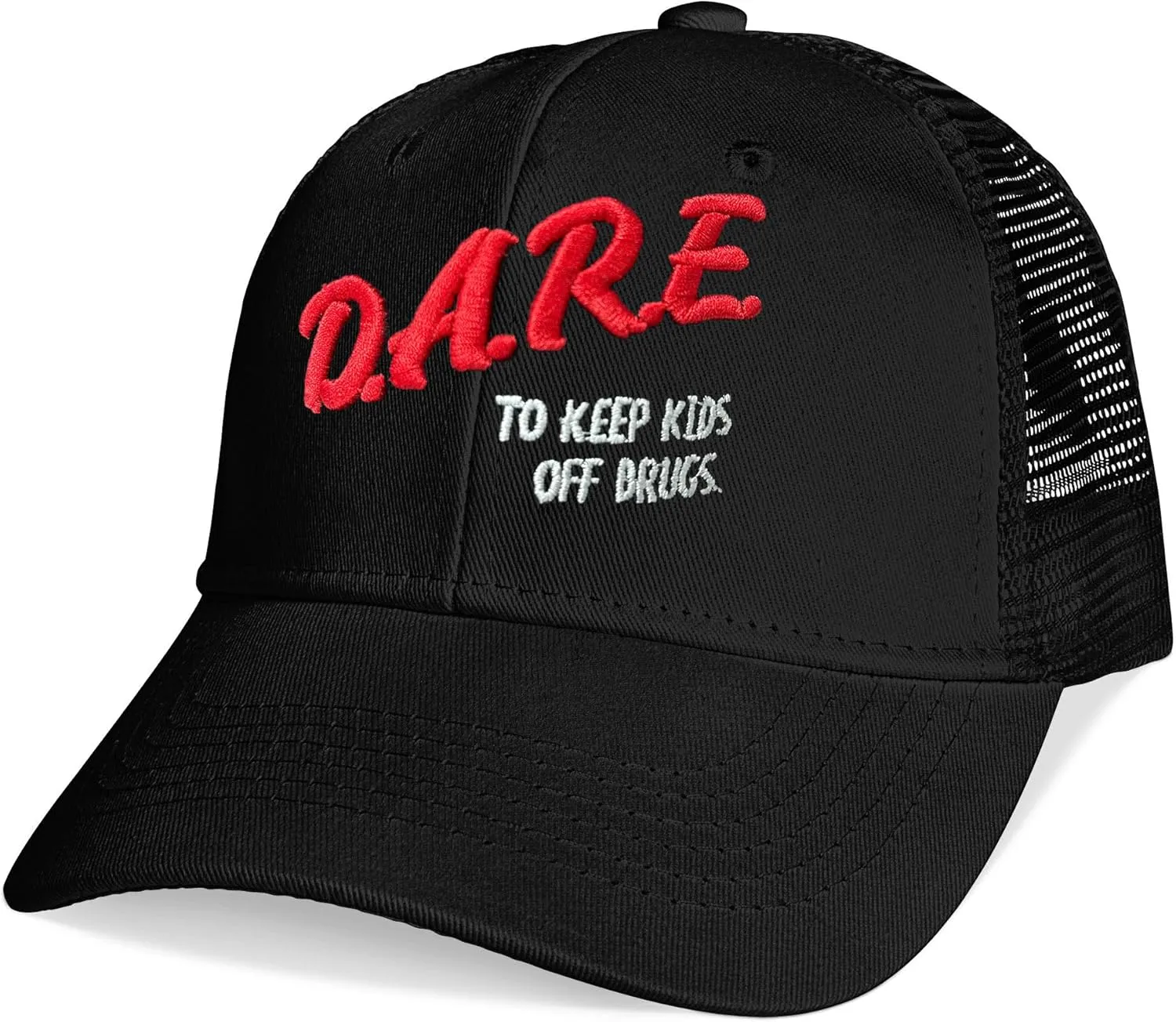 Baseball Caps Embroidered Adjustable Mesh Dad Hat Black Trucker Hats for Men and Women