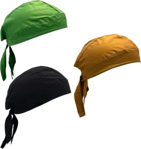 Cotton Doo Rag Skull Cap Sweat Wicking Head Wraps Breathable Helmet Liner Beanie Dew Rags for Men