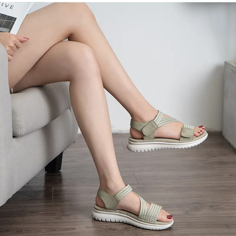 Owlkay Sloping Heel And Non Slip Soft Sole Women Sandals