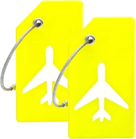 Silicone Luggage Tag with Name ID Card Perfect to Quickly Spot Luggage Suitcase