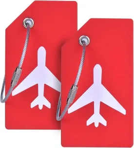 Silicone Luggage Tag with Name ID Card Perfect to Quickly Spot Luggage Suitcase